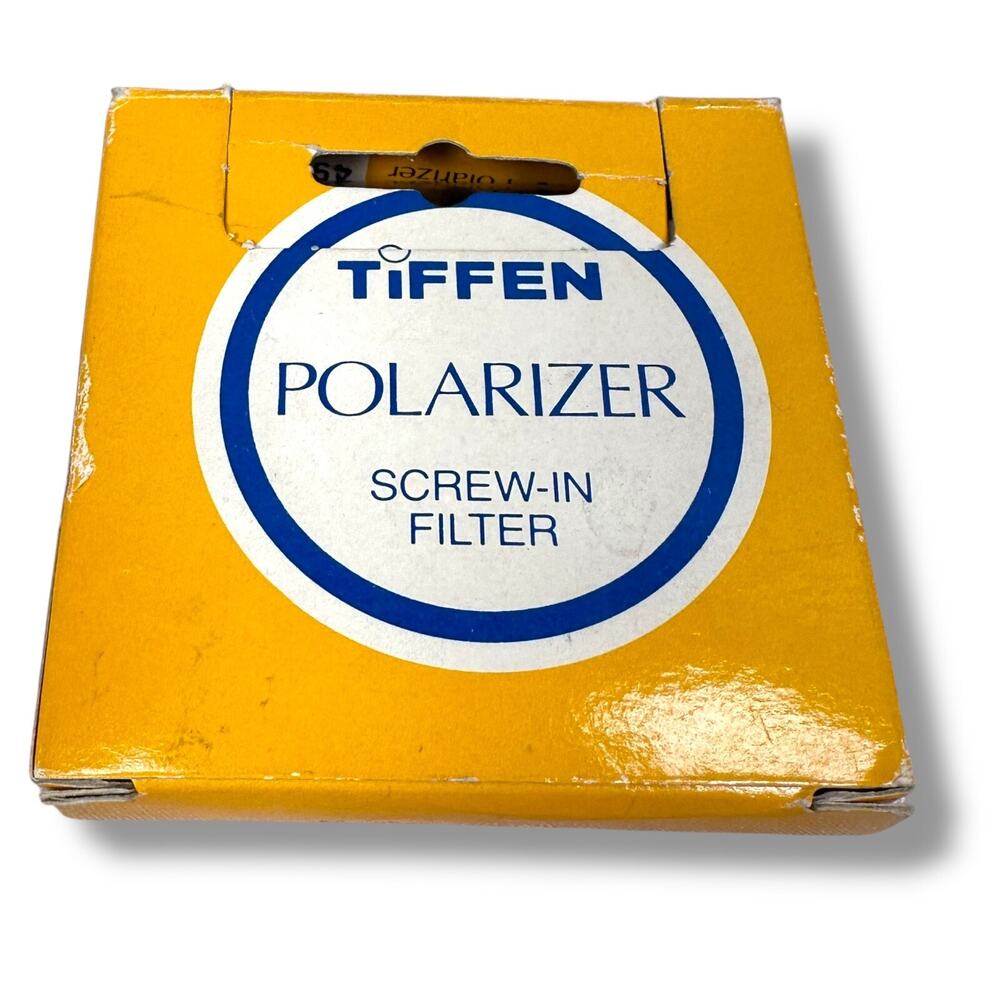 Vintage Tiffen Polarizer‎ Screw-In Photographer Camera Lens Filter 49mm Circular